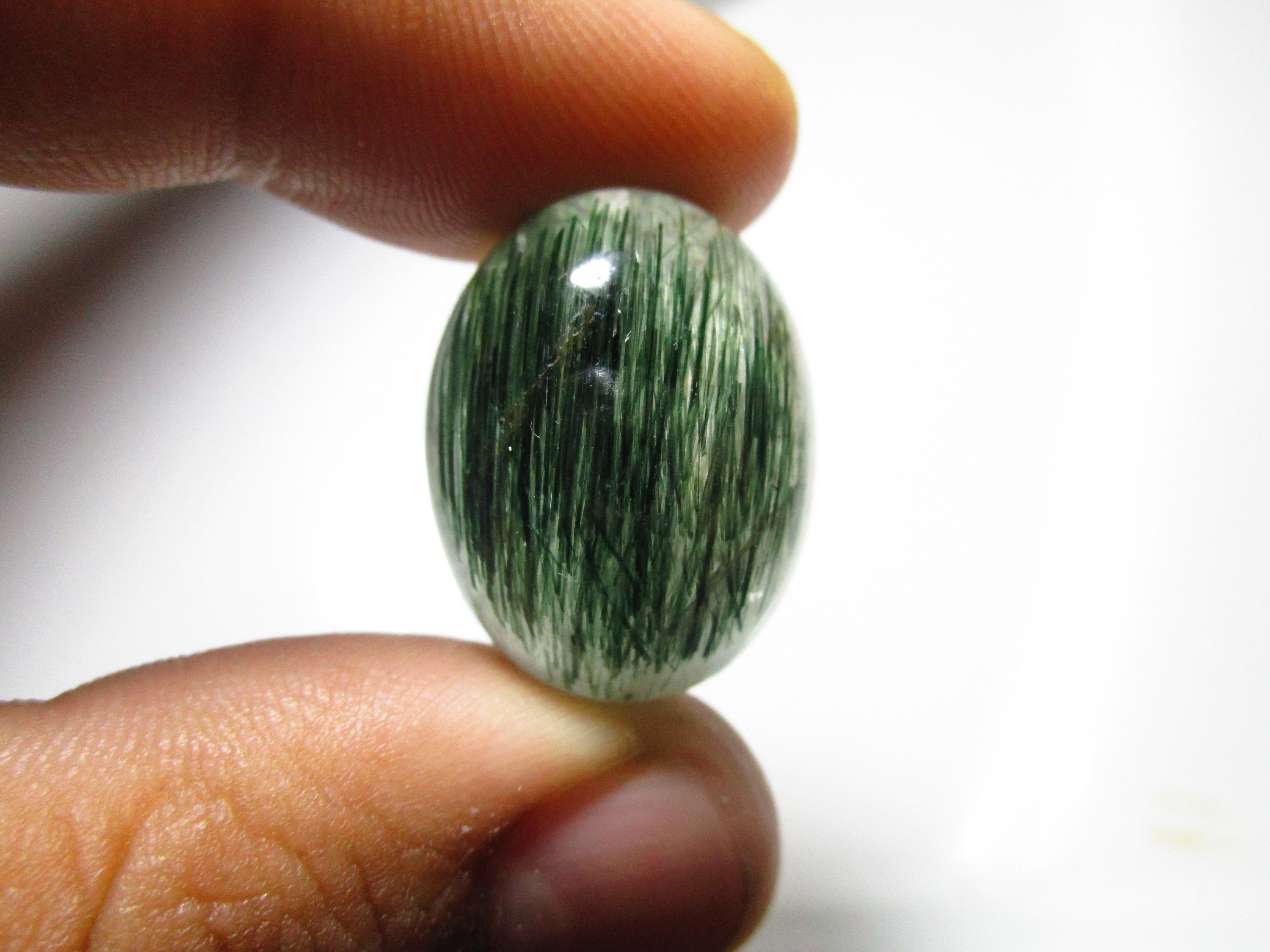Natural Green Rutile Cabochonaaa Quality Green Rutile Cabochon for ...