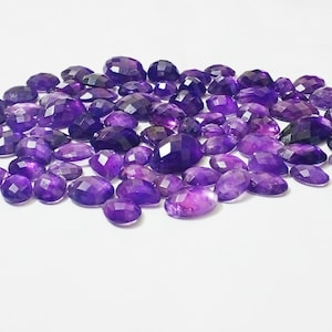 Natural Amethyst Gemstone Checkercut lot,AAA Quality Amethyst Lot Checkercut Lot,Amethyst Lot For Jewelry Making.