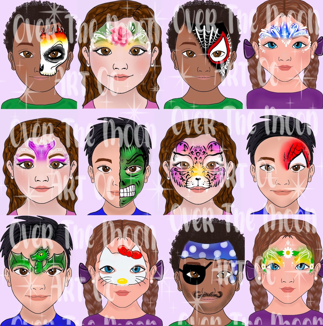 Face Paint Menu Board Easy Face Painting Ideas Board 