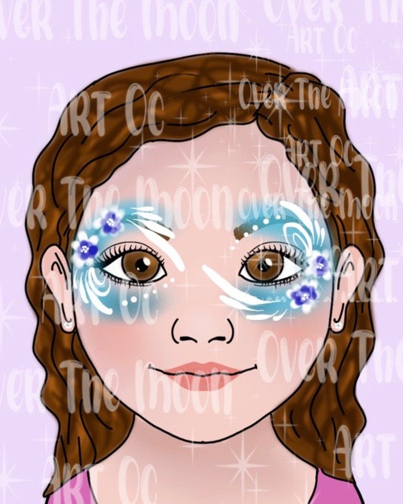 Face painting menu board digital fast faces easy face painting ideas image 2