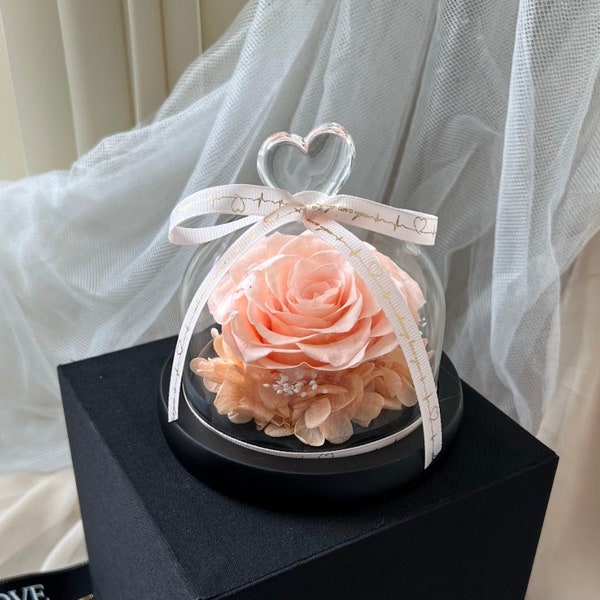 Light-up ETERNITY ROSE glass dome | Gifts for her| Mother's Day gifts| Birthday gifts |Anniversary gifts