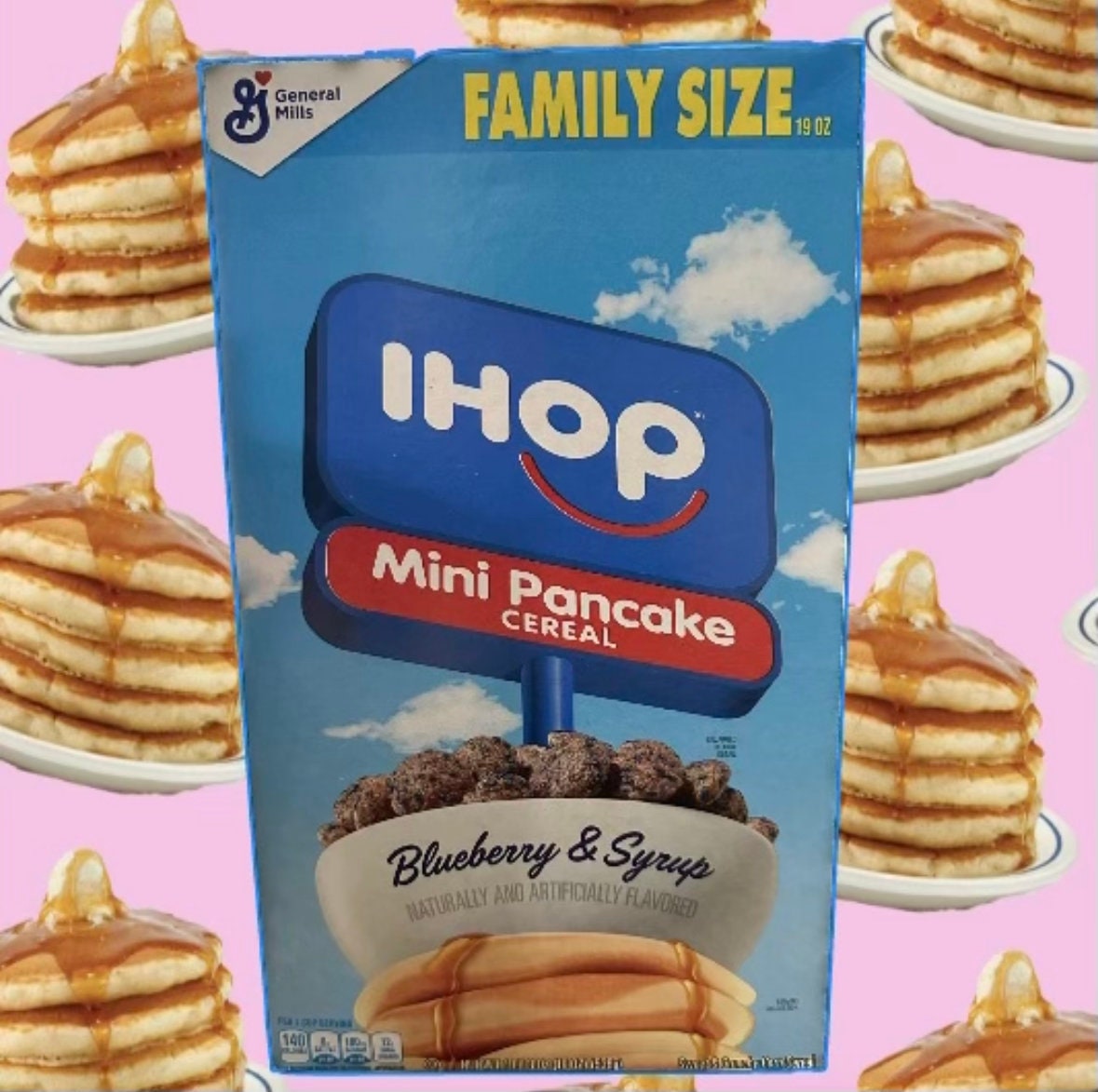 IHOP Blueberry and Syrup Flavored Breakfast Cereal, 19 OZ