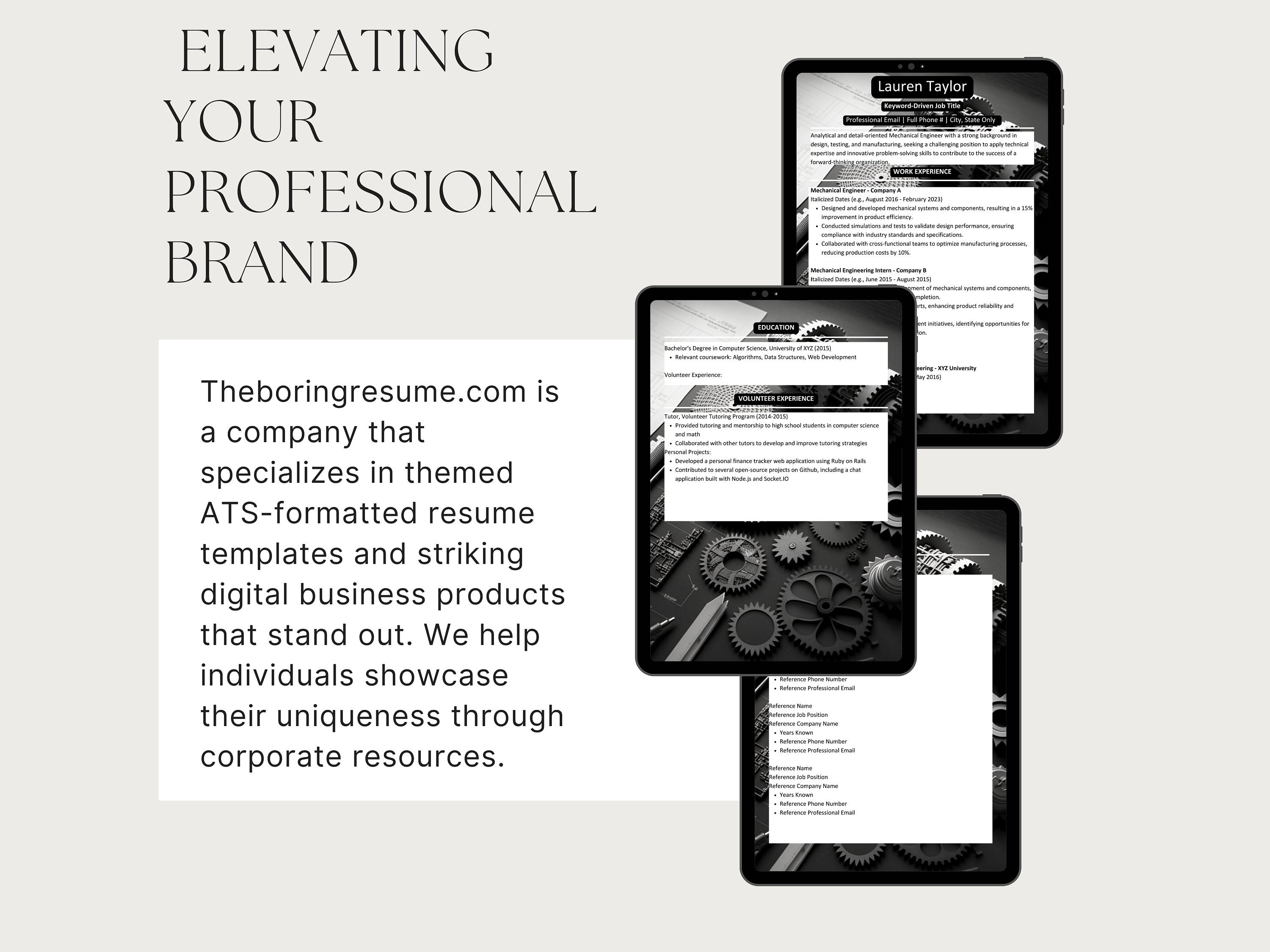 Ats-friendly Resume Templates Ingenious, Dazzling Designs for ...
