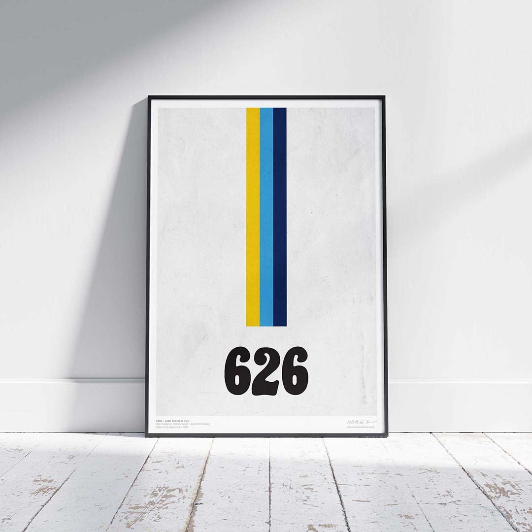 Liaz Numbers Paris Dakar 1985 Set Of 4 Posters Digital Download