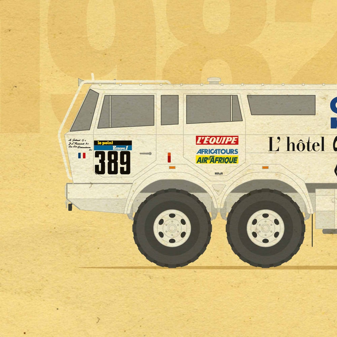 Rally Parisdakar Monsters 8x8 / POSTER / Digital Download Etsy