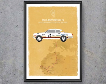 Rolls-Royce Proto Jules – Paris-Dakar 1981 – POSTER / digital download