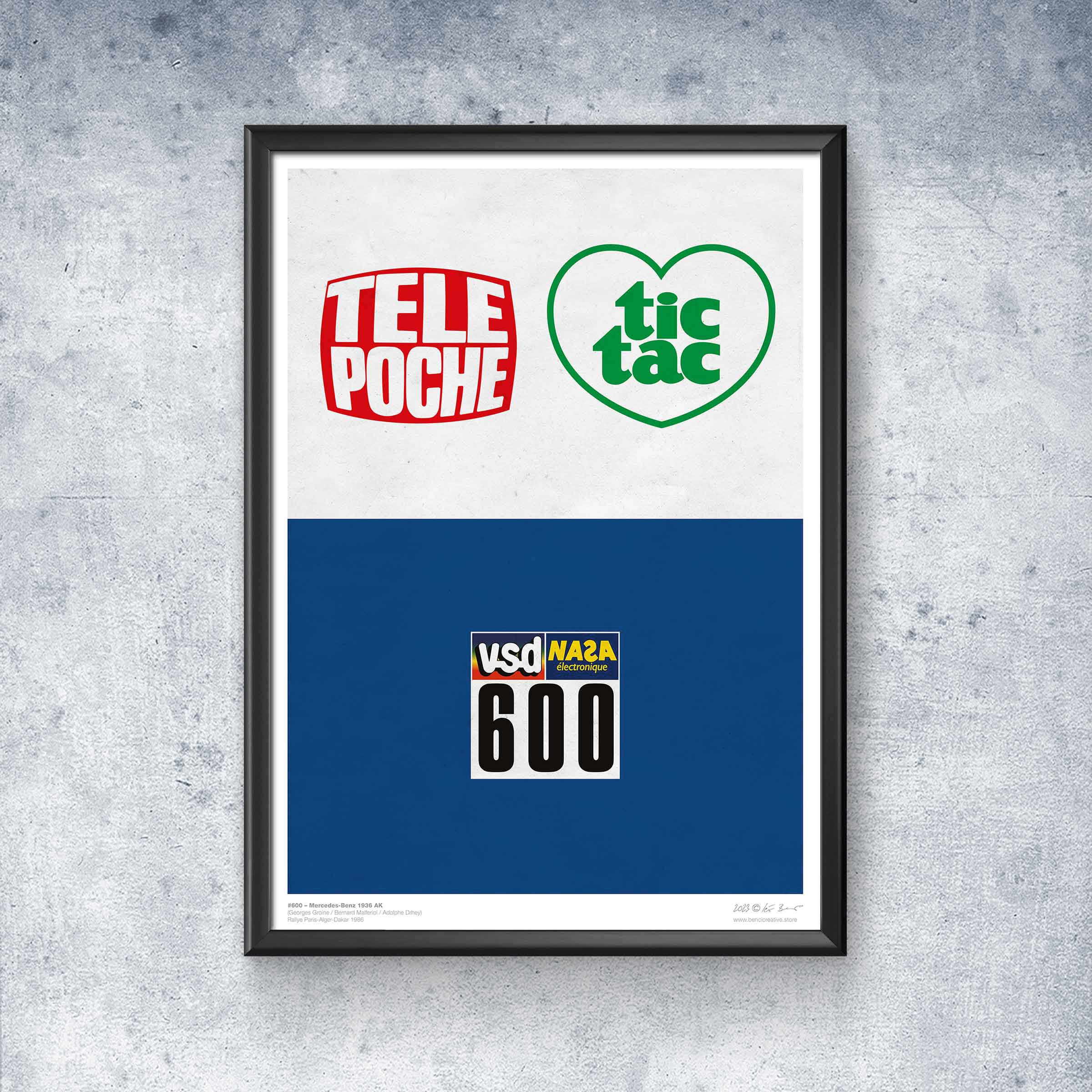 GROINE NUMBERS Parisdakar 1986 Set of 4 POSTERS / Etsy