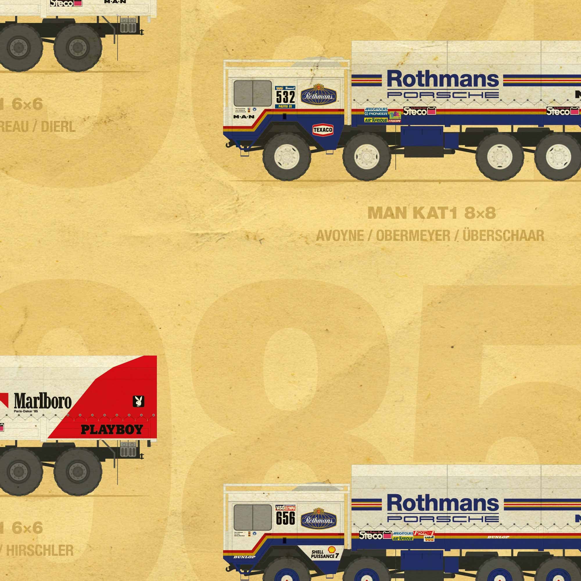 MAN KAT1 Rally Paris-dakar / POSTER / Digital Download - Etsy