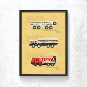 Rally Paris-Dakar Monsters 8x8 / POSTER / digital download