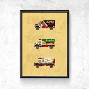 IVECO Rally Paris-Dakar 1984-1986 / POSTER / digital download