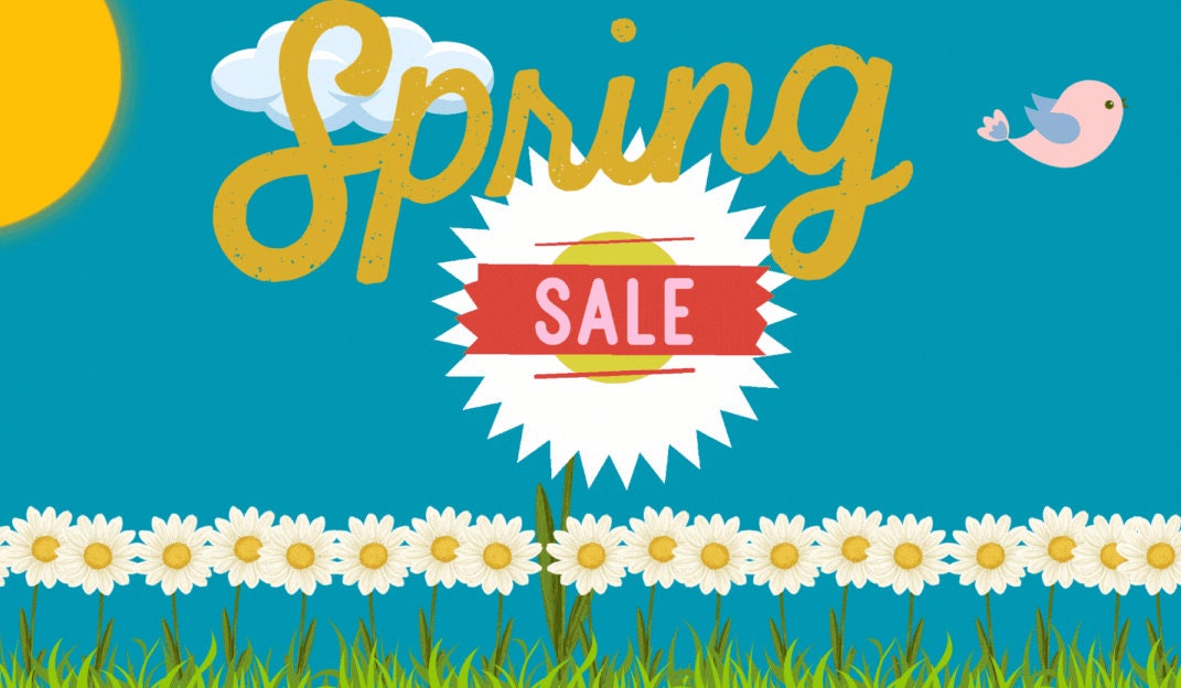 Spring Advertisement Video Spring Daisy - Animated Digital Ads - Etsy