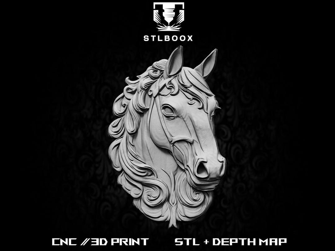 Horse 3D STL | CNC Router | Wood Carving | Cutting | Commercial Use ...