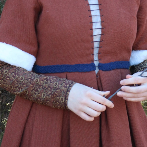 Medieval Brocaded Sleeves, Fifteenth Century, Detachable