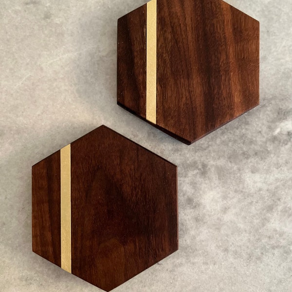 Hexagon Coasters Etsy