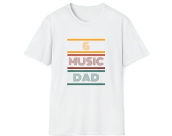 6 Musik Dad Unisex Softstyle T-Shirt