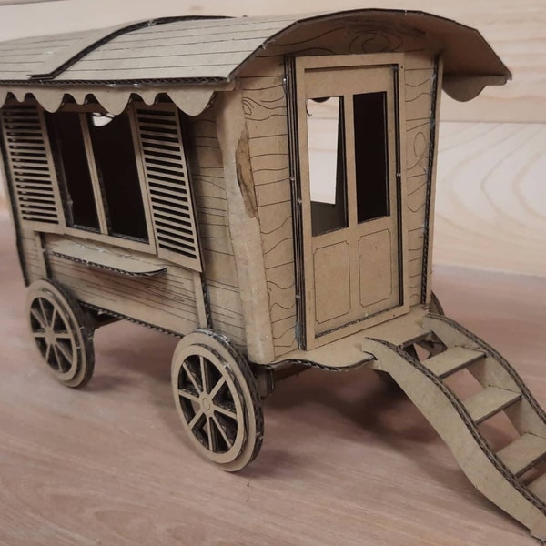 Kit Maqueta "Caravana" para montar y pintar - Nivel "Intermedio +" - Para adultos y niños a partir de 15 años (acompañados)