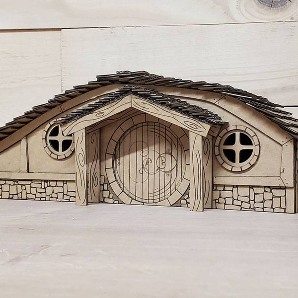 Kit Maquette "Maison de hobbit" à monter & peindre - Niveau "Facile" - Pour adulte et enfants dès de 10 ans (accompagnés)