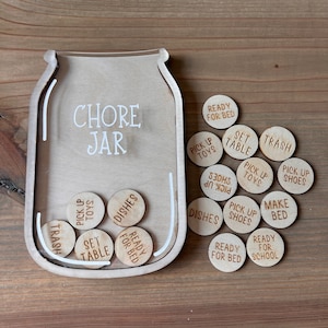 Custom Chore Jar | Customized Chores with 20 Custom Chores