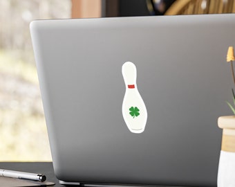 Pegatina de bolos del día de San Patricio, calcomanía de bolos, pegatina de bolos divertida del día de las palmaditas para el jugador de bolos, calcomanía de bolos de amor para fanáticos de los bolos