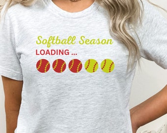 Camisa de temporada de softbol para mamá de softbol camiseta de regalo de papá de softbol para amante del softbol camiseta de entrenamiento de primavera camiseta de temporada de softbol