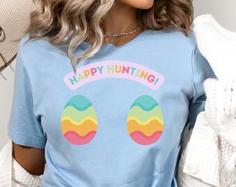 Feliz camisa de huevo de Pascua para su divertido regalo de camiseta de Pascua para gal pal coqueta camiseta regalo de Pascua para novia regalo de Pascua divertido regalo camiseta