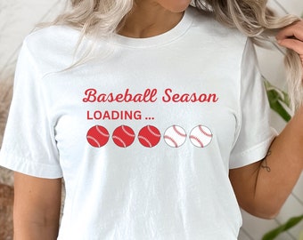 Camisa de la temporada de béisbol para la camiseta de la mamá del béisbol camiseta del regalo del papá del béisbol para la camiseta del entrenamiento de primavera del amante del béisbol camiseta de la temporada de béisbol