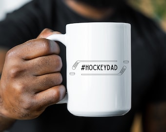 Hockey Papá Hockey Sticks Taza para Hockey Papá Día del Padre hockey papá hockey abuelo taza de regalo para padre regalo papá taza de regalo