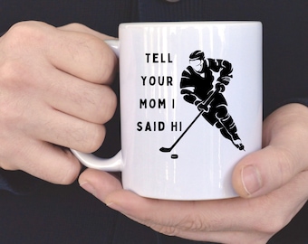 Hockey player mug hockey gift for player ice hockey mug
