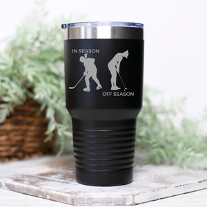 Damski kubek golfowy dla golfisty, który uwielbia golfowy kubek podróżny, prezent dla golfisty, kubek do picia w wózku golfowym