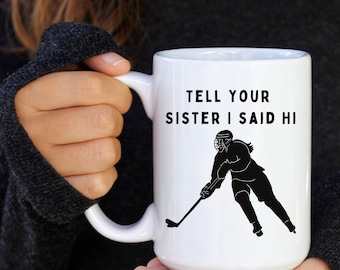 Hockey player pride mug hockey LGBTQ hockey gift for her gift for player