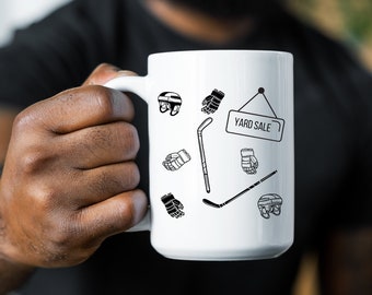 Hockey Yard Sale Mug Hockey Fights Mug Funny Hockey Mug Ice hockey gift Hockey coach gift mug hockey enforcer mug gift beer league hockey