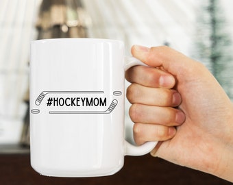 Hockey mamá taza hockey palos jugador de hockey taza regalo para el día de las madres taza mamá taza de café regalo para su abuela taza hockey mamá regalo hockey gramo
