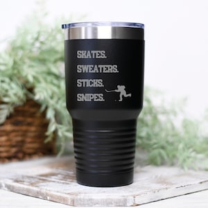 Ice Hockey player gift hockey tumbler hockey mom gift hockey dad gift for hockey coach travel mug hockey