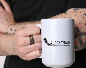 Hockey dad mug hockey dad gift for hockey parent gift fathers day hockey lover gift ice hockey mug for dad mug for papa mug for grandpa