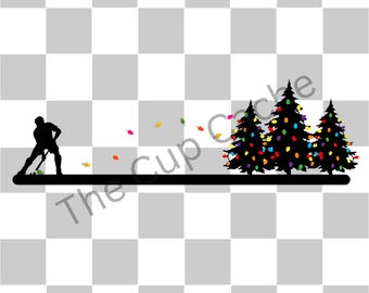 Descarga PNG navideña de hockey sobre césped masculino