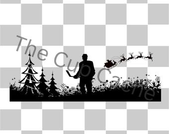 Descarga PNG de hockey sobre hielo navideño Descarga de hockey sobre hielo navideño