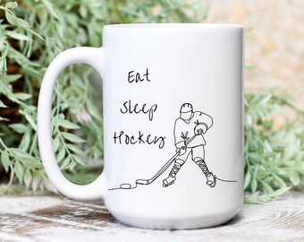 Hockey mug gift for hockey player gift for hockey parent hockey mom hockey dad gift mug womens hockey mens hockey hockey team mug team gift