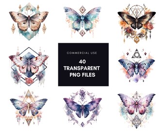 Celestial Moth Png 40 images Watercolour Transparent Mystical, Wiccan  png, mystical clipart, witchcraft pagan clipart, butterfly bundle
