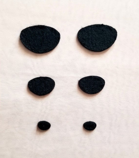 Narices De Terciopelo Para Peluches - 80 Piezas, 8 Tamaños, Para Manualidades Y Reparación De Osos