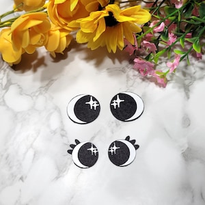 Felt Eyes, Felt Eyes For Amigurumi, Kawaii Eyes, Crafting Eyes,Felt Eyes For Plushies,Crochet Toy Eyes,Toy Eyes,Amigurumi Eyes, Rainbow Eyes