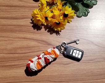 Chaveiro Scrunchie, Pulseira Scrunchie, Chaveiro de Pulseira, Chaveiro Feito à Mão, Chaveiro Scrunchie, Chaveiro, Chaveiro Scrunchie de Pulseira