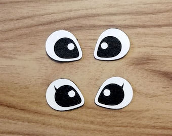 Alien Eyes, Felt Eyes, Felt Eyes For Amigurumi, Kawaii Eyes, Crafting Eyes,Felt Eyes For Plushies, Toy Eyes, Amigurumi Eyes, Felt Alien Eyes