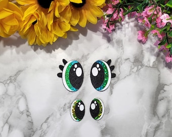 Felt Eyes, Felt Eyes For Amigurumi, Kawaii Eyes, Crafting Eyes,Felt Eyes For Plushies,Crochet Toy Eyes,Toy Eyes,Amigurumi Eyes, Rainbow Eyes
