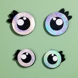 Felt Eyes, Felt Eyes For Amigurumi, Kawaii Eyes, Crafting Eyes,Felt Eyes For Plushies,Crochet Toy Eyes,Toy Eyes,Amigurumi Eyes, Rainbow Eyes