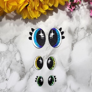 Felt Eyes, Felt Eyes For Amigurumi, Kawaii Eyes, Crafting Eyes,Felt Eyes For Plushies,Crochet Toy Eyes,Toy Eyes,Amigurumi Eyes, Rainbow Eyes