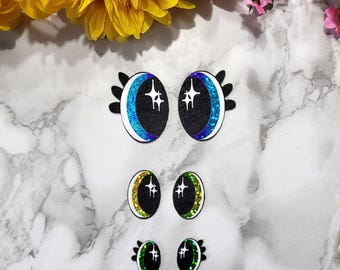 Ojos de fieltro, Ojos de fieltro para amigurumi, Ojos kawaii, Ojos para manualidades, Ojos de fieltro para peluches, Ojos de ganchillo para juguetes, Ojos de juguete, Ojos de amigurumi, Ojos arcoíris