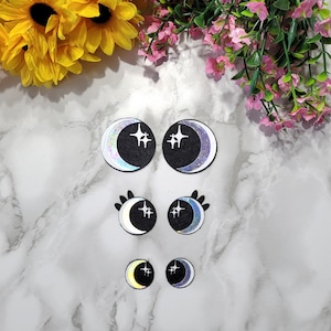 Felt Eyes, Felt Eyes For Amigurumi, Kawaii Eyes, Crafting Eyes,Felt Eyes For Plushies,Crochet Toy Eyes,Toy Eyes,Amigurumi Eyes, Rainbow Eyes