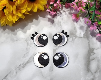 Felt Eyes, Felt Eyes For Amigurumi, Kawaii Eyes, Crafting Eyes,Felt Eyes For Plushies,Crochet Toy Eyes,Toy Eyes,Amigurumi Eyes, Rainbow Eyes