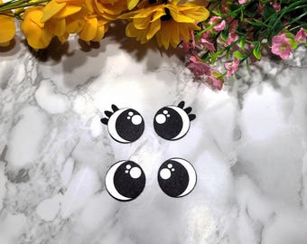 Felt Eyes, Felt Eyes For Amigurumi, Kawaii Eyes, Crafting Eyes,Felt Eyes For Plushies,Crochet Toy Eyes,Toy Eyes,Amigurumi Eyes, Rainbow Eyes