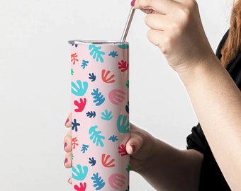 Matisse Style  20oz Straigh Tumbler Wrap PNG Files for Sublimation Design - Digital Instant Download